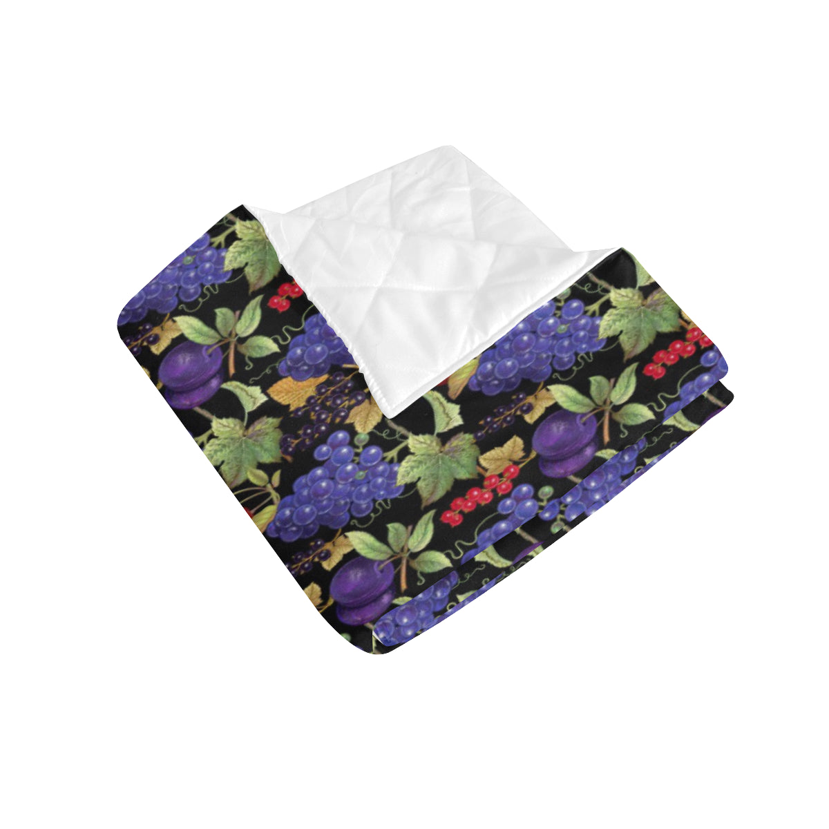 Grape Pattern Print Design GP05 Premium Quilt