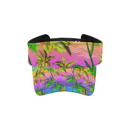 Palm Tree Rainbow Pattern Unisex Sun Visor