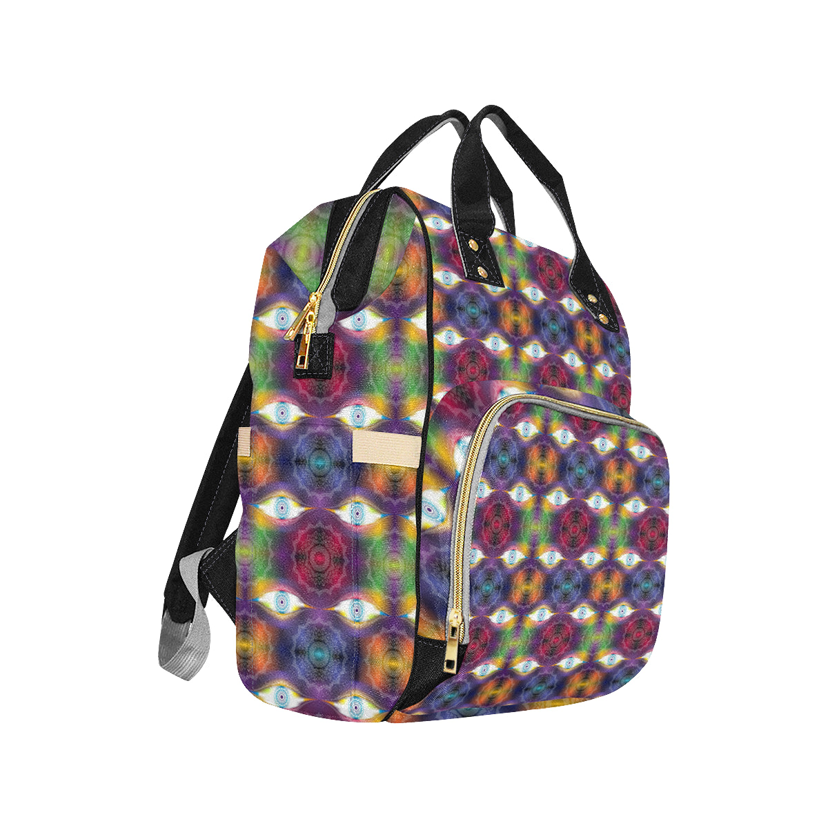 Chakra Eye Print Pattern Diaper Bag Backpack