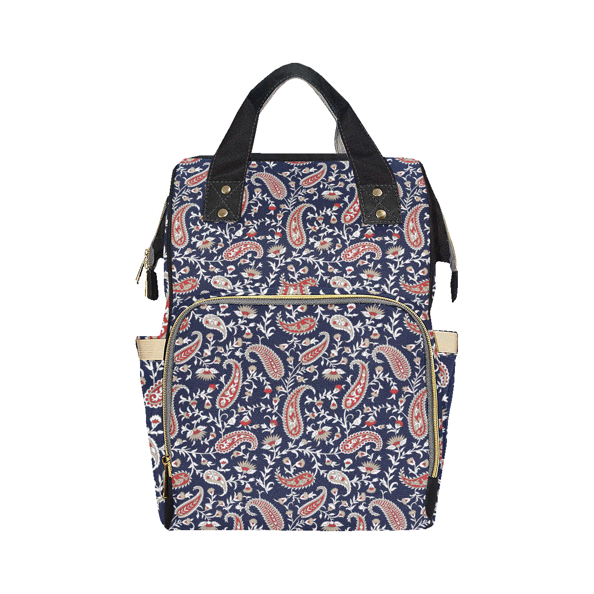 Paisley Pattern Print Design A05 Diaper Bag Backpack