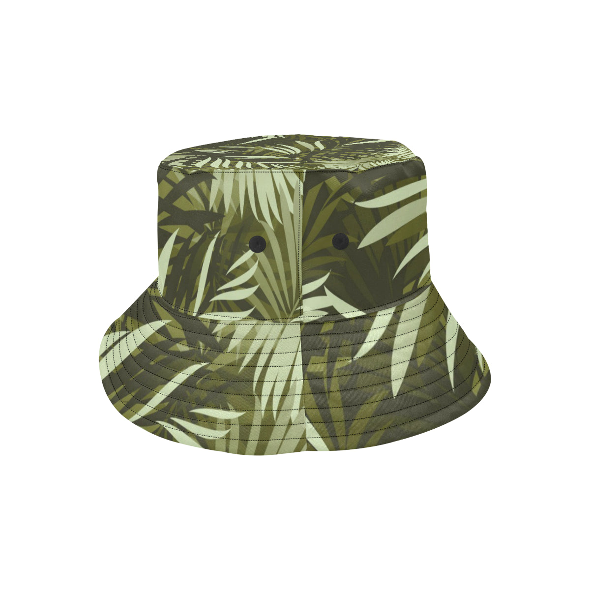 Palm Leaves Pattern Print Design PL05 Unisex Bucket Hat