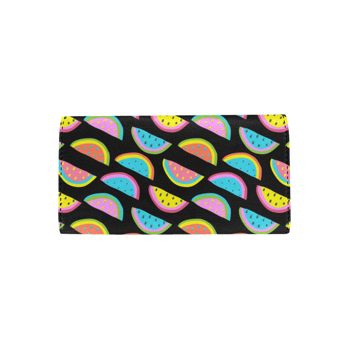 Watermelon Pattern Print Design WM08 Women's Trifold Wallet