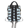 Killer Whale Pattern Print Design 01 Diaper Bag Backpack