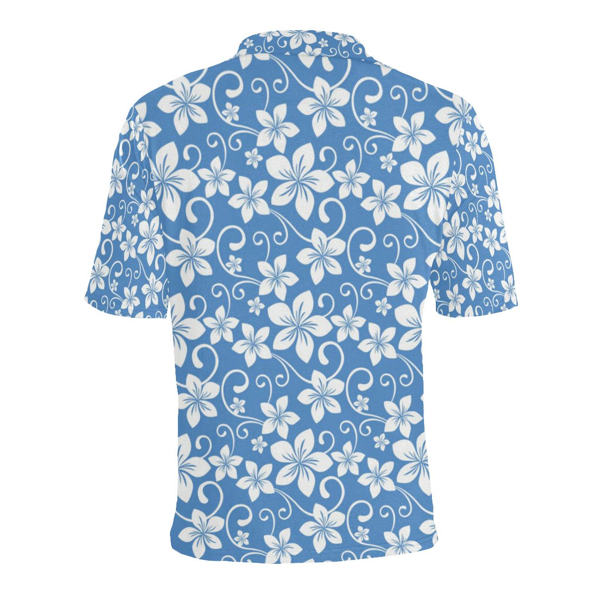 Hibiscus Pattern Print Design HB09 Men Polo Shirt