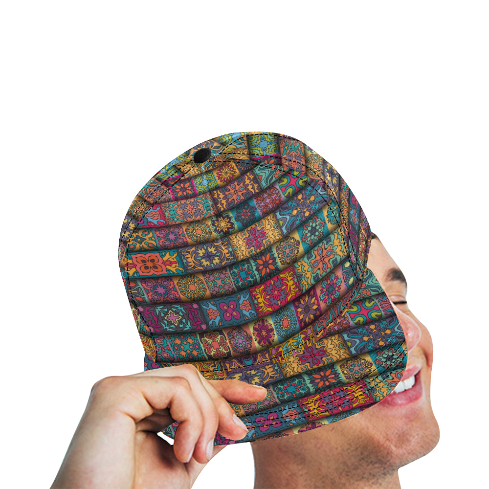 Mandala Style Design Print Snapback Cap