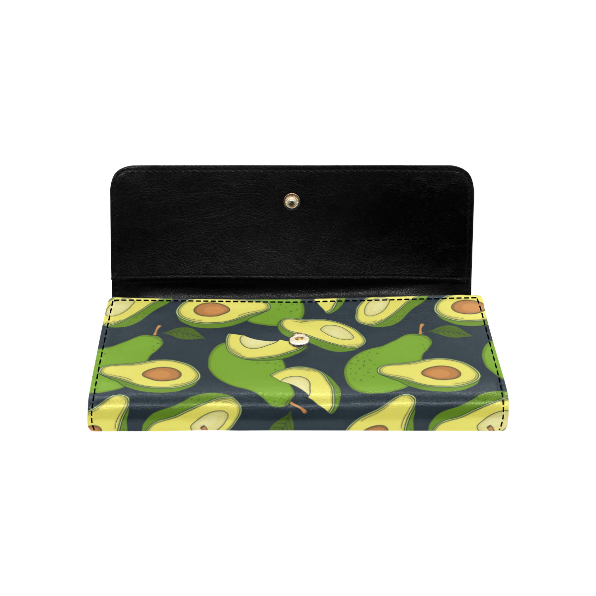Avocado Pattern Print Design AC013 Women's Trifold Wallet