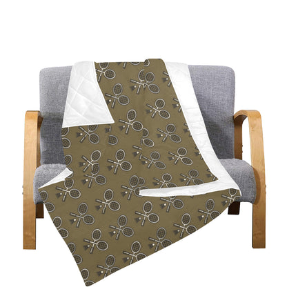 Badminton Pattern Print Design 07 Premium Quilt