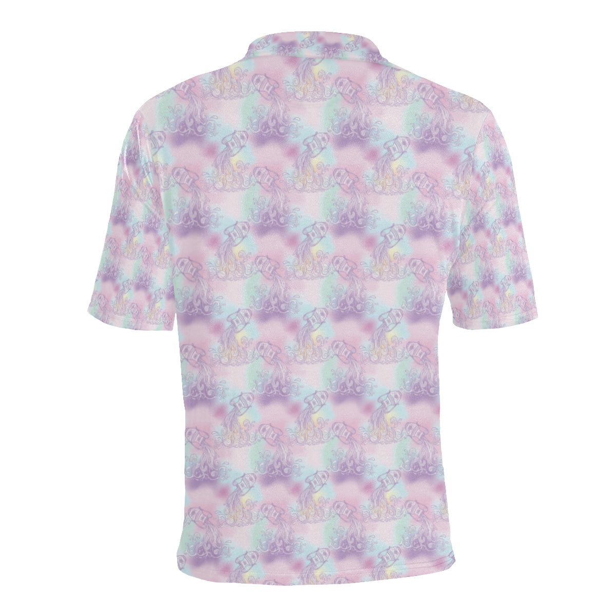 Aquarius Zodiac Pattern Print Design 01 Men Polo Shirt