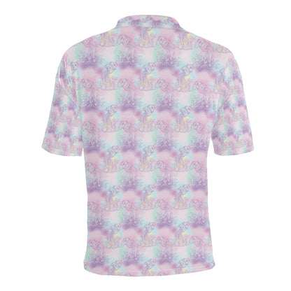 Aquarius Zodiac Pattern Print Design 01 Men Polo Shirt
