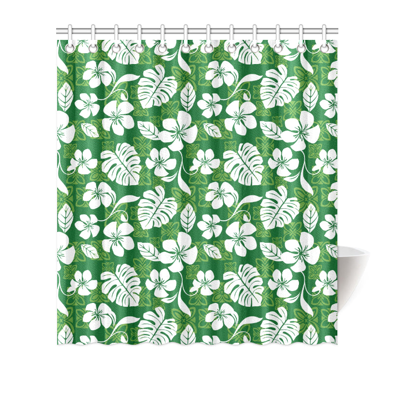 Hawaiian Themed Pattern Print Design H016 Shower Curtain