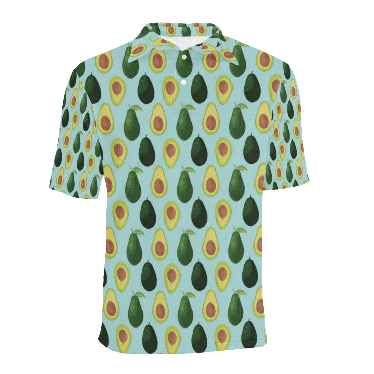 Avocado Pattern Print Design 04 Men Polo Shirt