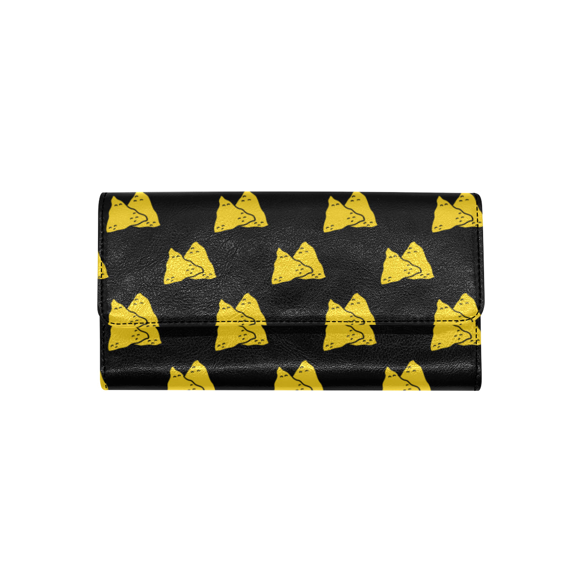 Nachos Pattern Print Design A02 Women's Trifold Wallet