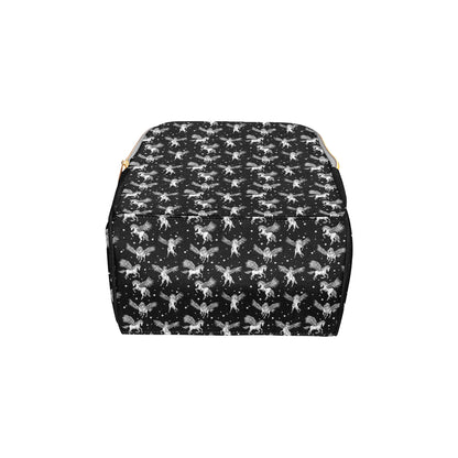 Pegasus Pattern Print Design 01 Diaper Bag Backpack