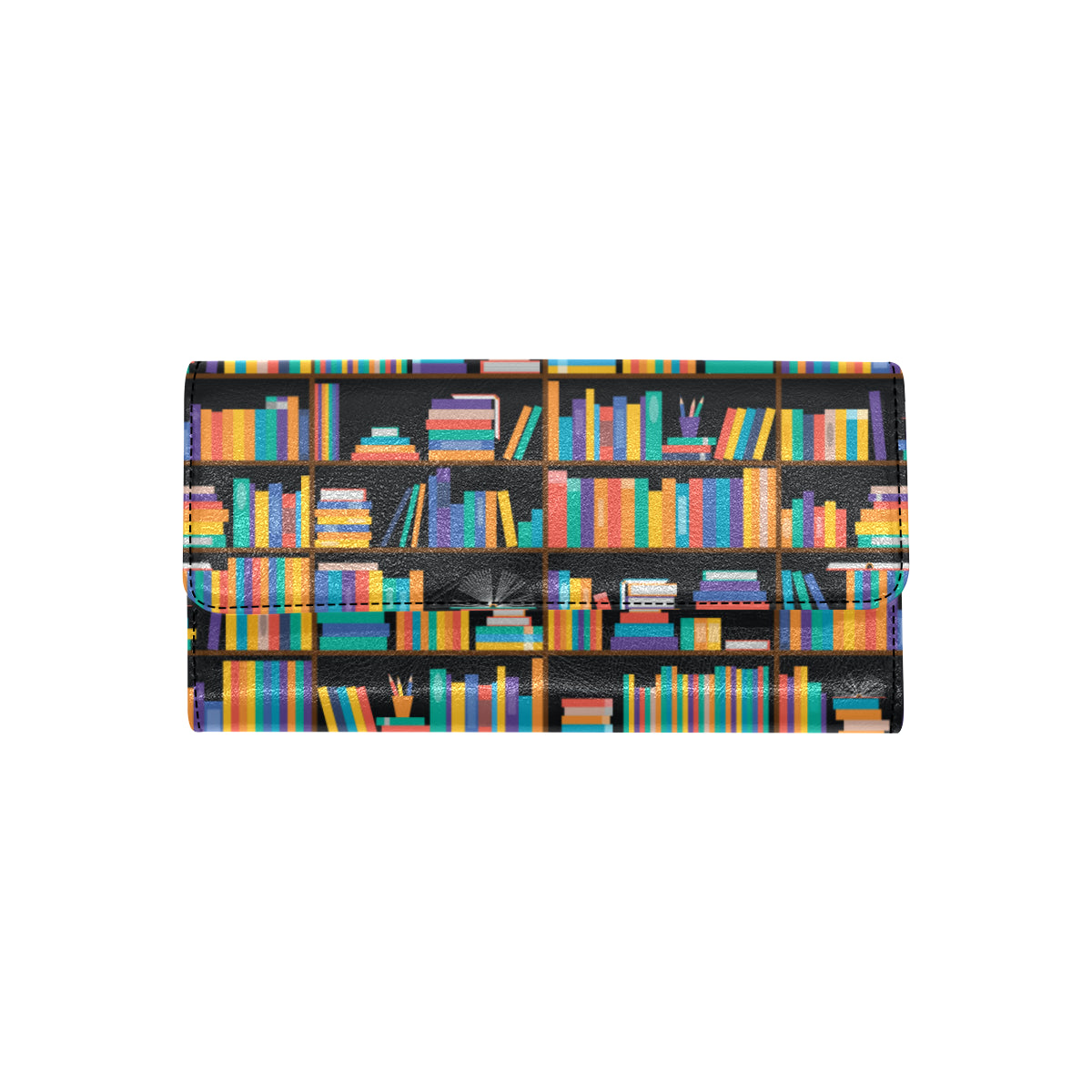 Book Pattern Print Design 05 Women's Trifold Wallet