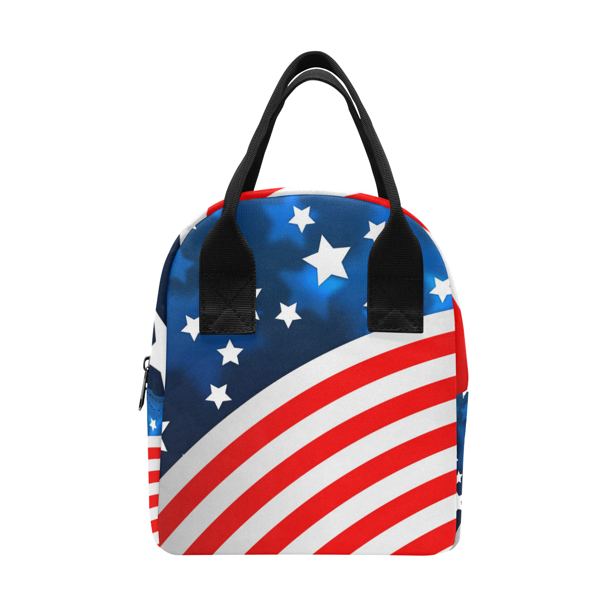 American flag Style Insulated Lunch Bag