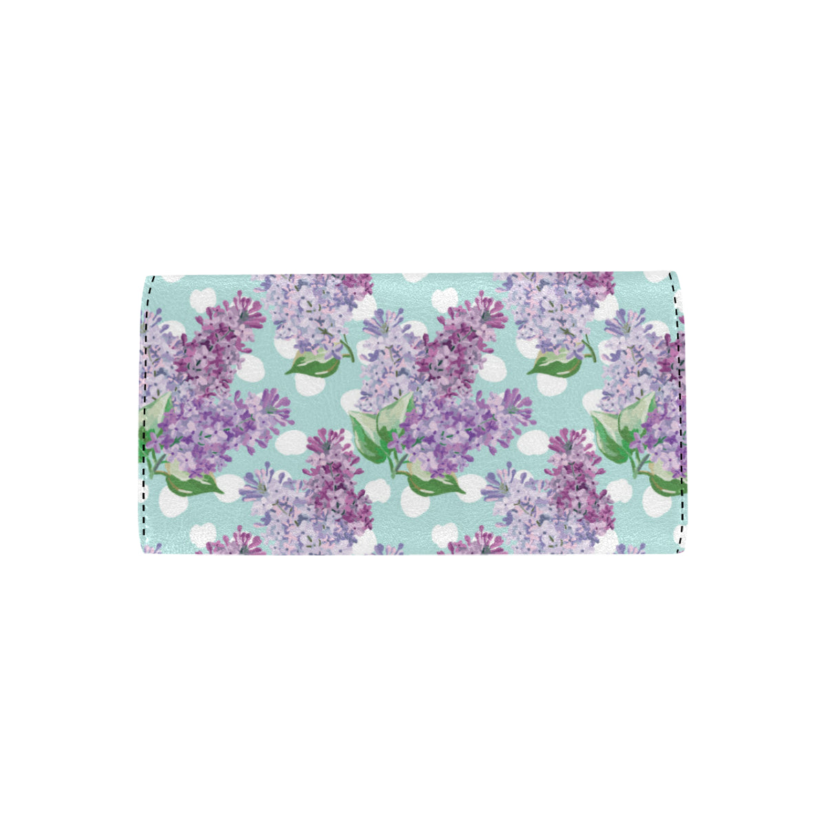 Lilac Pattern Print Design 02 Women's Trifold Wallet
