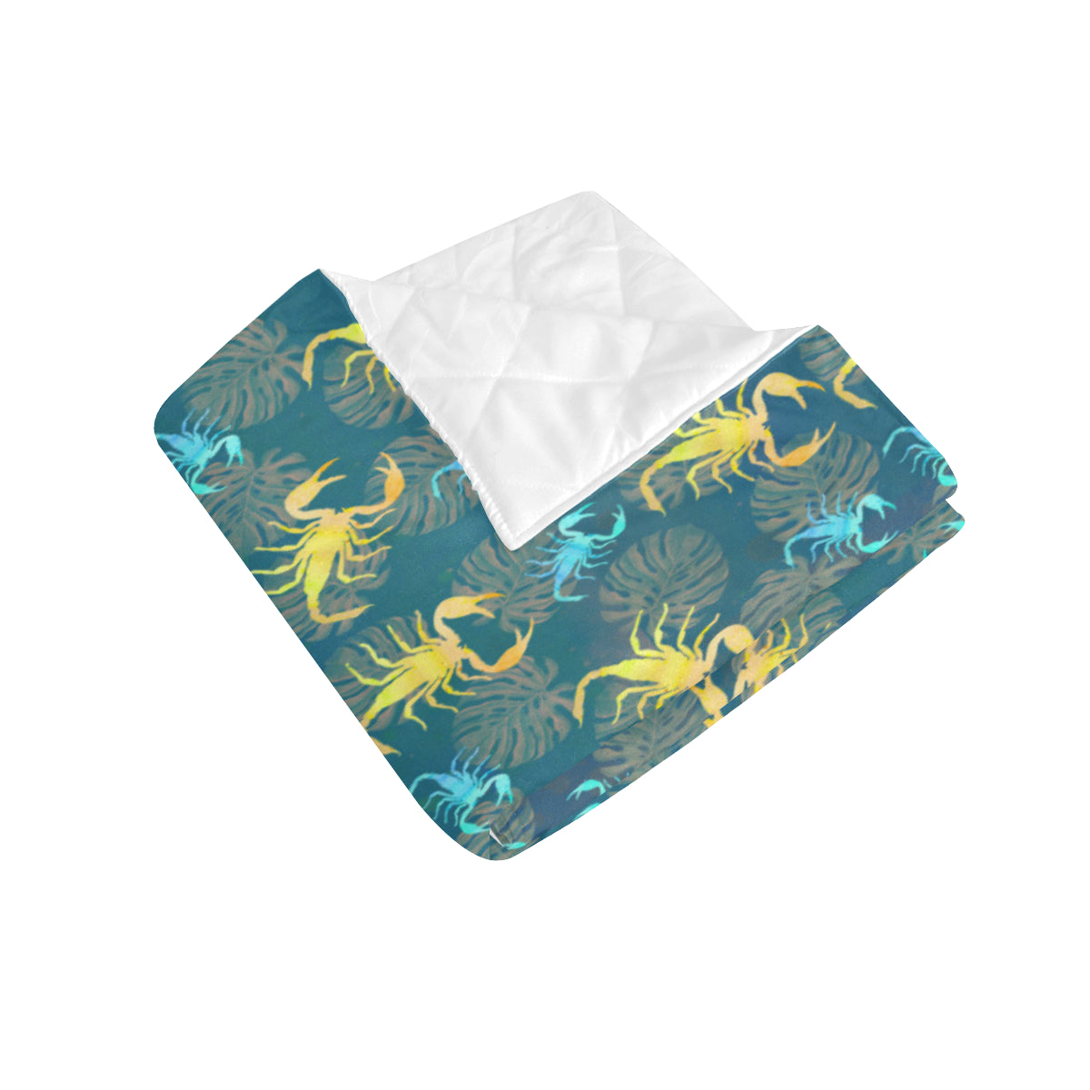 Scorpion Pattern Print Design 02 Premium Quilt