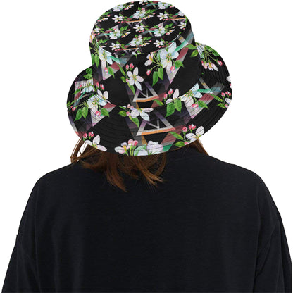 Apple blossom Pattern Print Design AB07 Unisex Bucket Hat