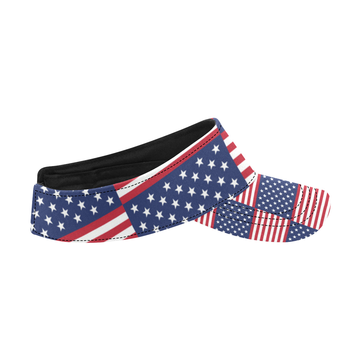 Patriotic US Flag Pattern Print Design A03 Unisex Sun Visor