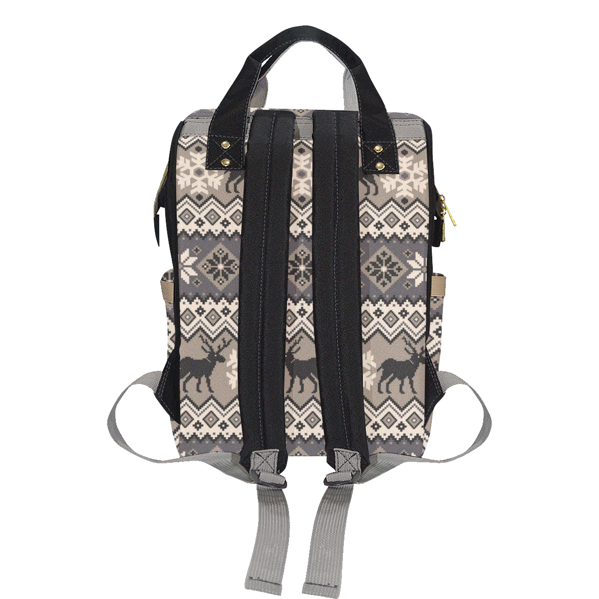 Nordic Pattern Print Design A01 Diaper Bag Backpack