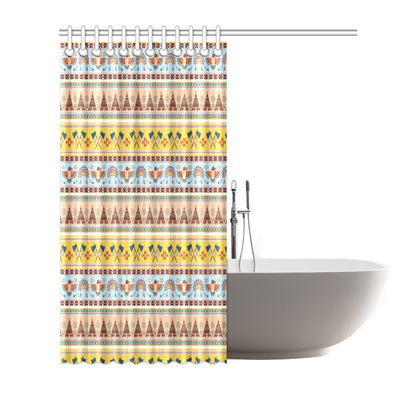 Native American Pattern Design Print Shower Curtain