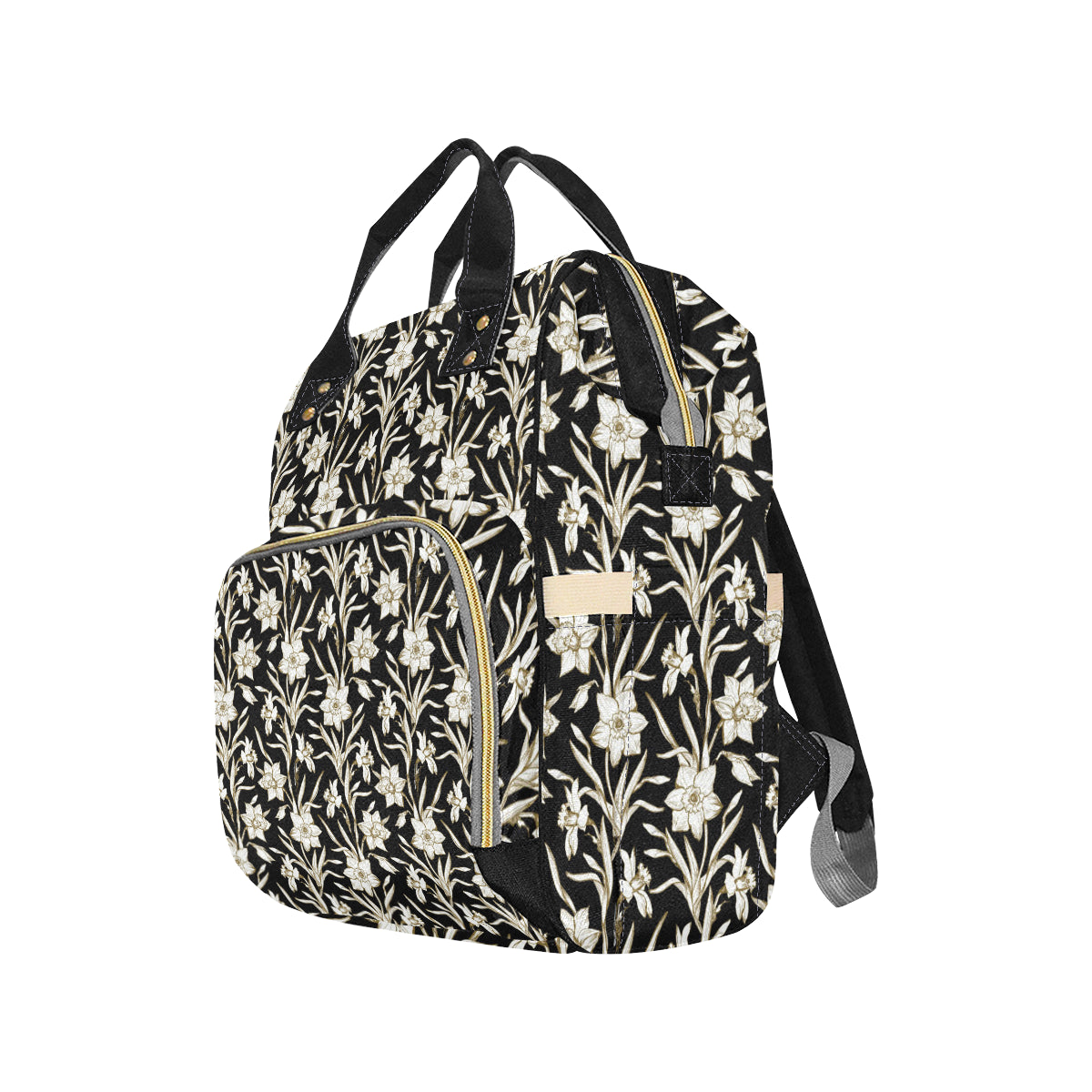 Daffodils Pattern Print Design DF06 Diaper Bag Backpack