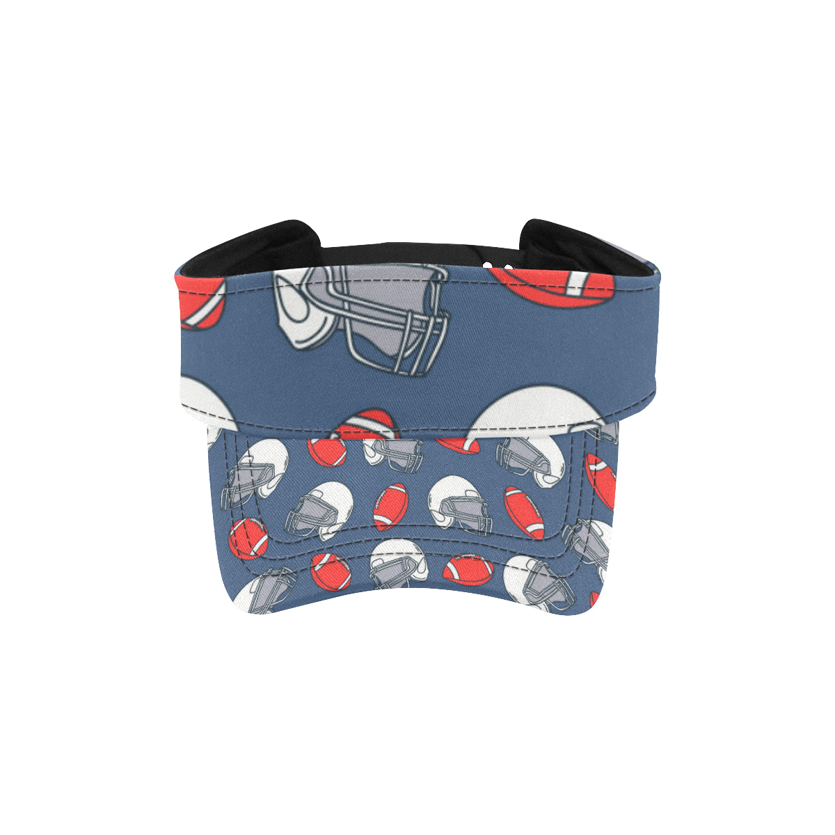 American Football Helmet Design Pattern Unisex Sun Visor