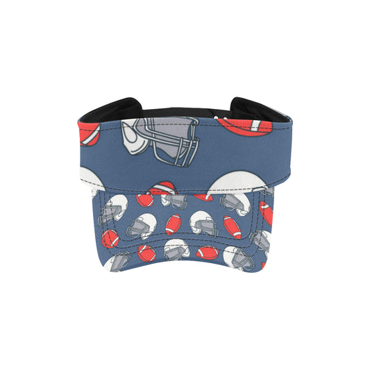 American Football Helmet Design Pattern Unisex Sun Visor