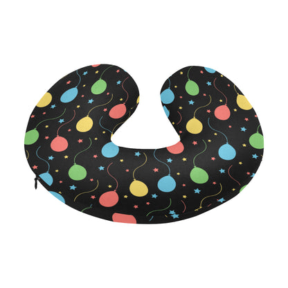 Ballon Colorful Pattern Print Design 04 U-Shaped Travel Neck Pillow