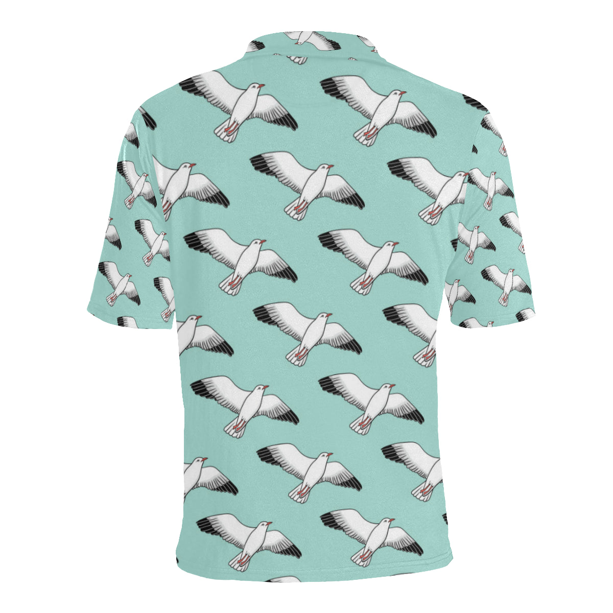 Pigeon Pattern Print Design 02 Men Polo Shirt