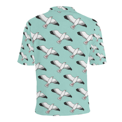 Pigeon Pattern Print Design 02 Men Polo Shirt