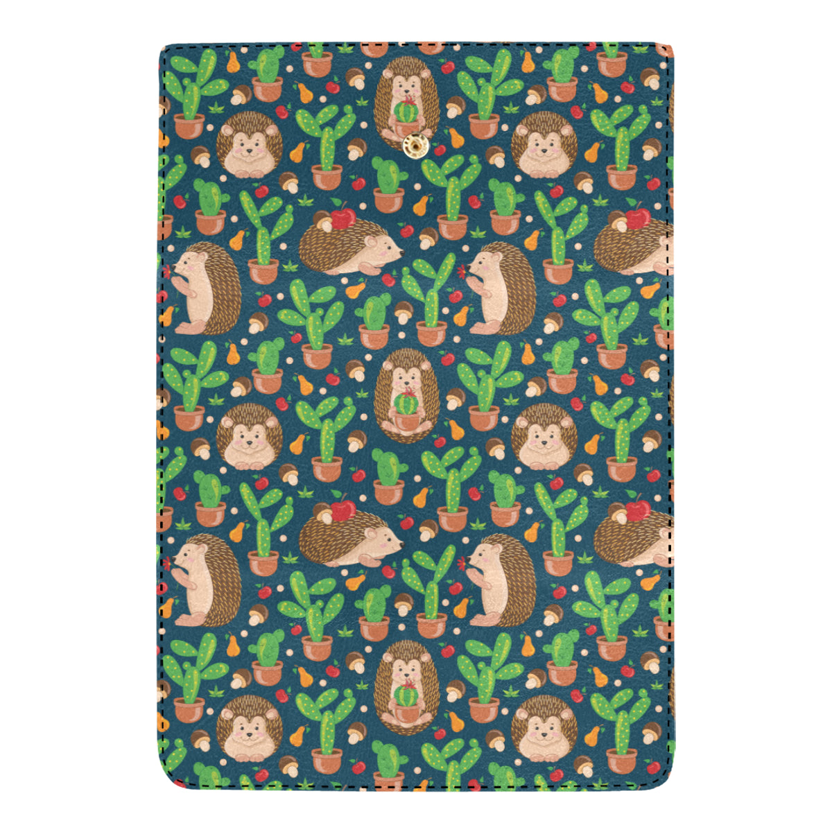 Hedgehog Cactus Pattern Print Design 04 Women's Trifold Wallet