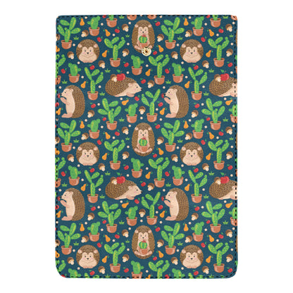 Hedgehog Cactus Pattern Print Design 04 Women's Trifold Wallet