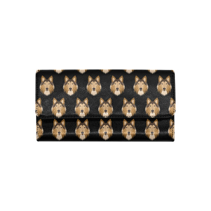Collies Pattern Print Design 01 Women's Trifold Wallet