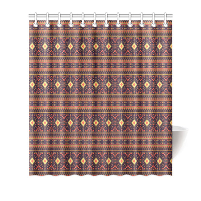 Southwest Ethnic Design Themed Print Shower Curtain
