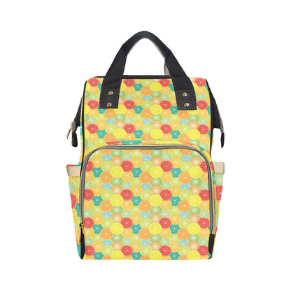 Citrus  Pattern Print Design 01 Diaper Bag Backpack