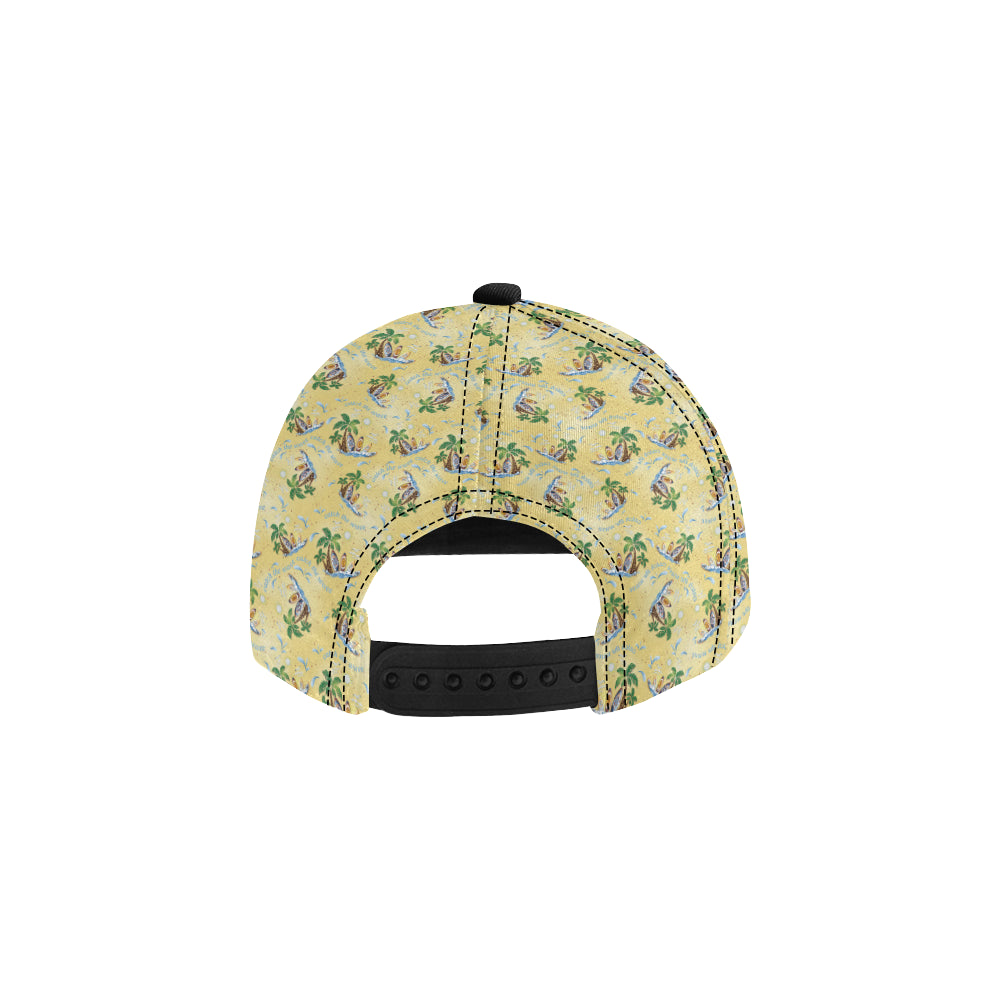 Surf Catch the Wave Design Snapback Cap