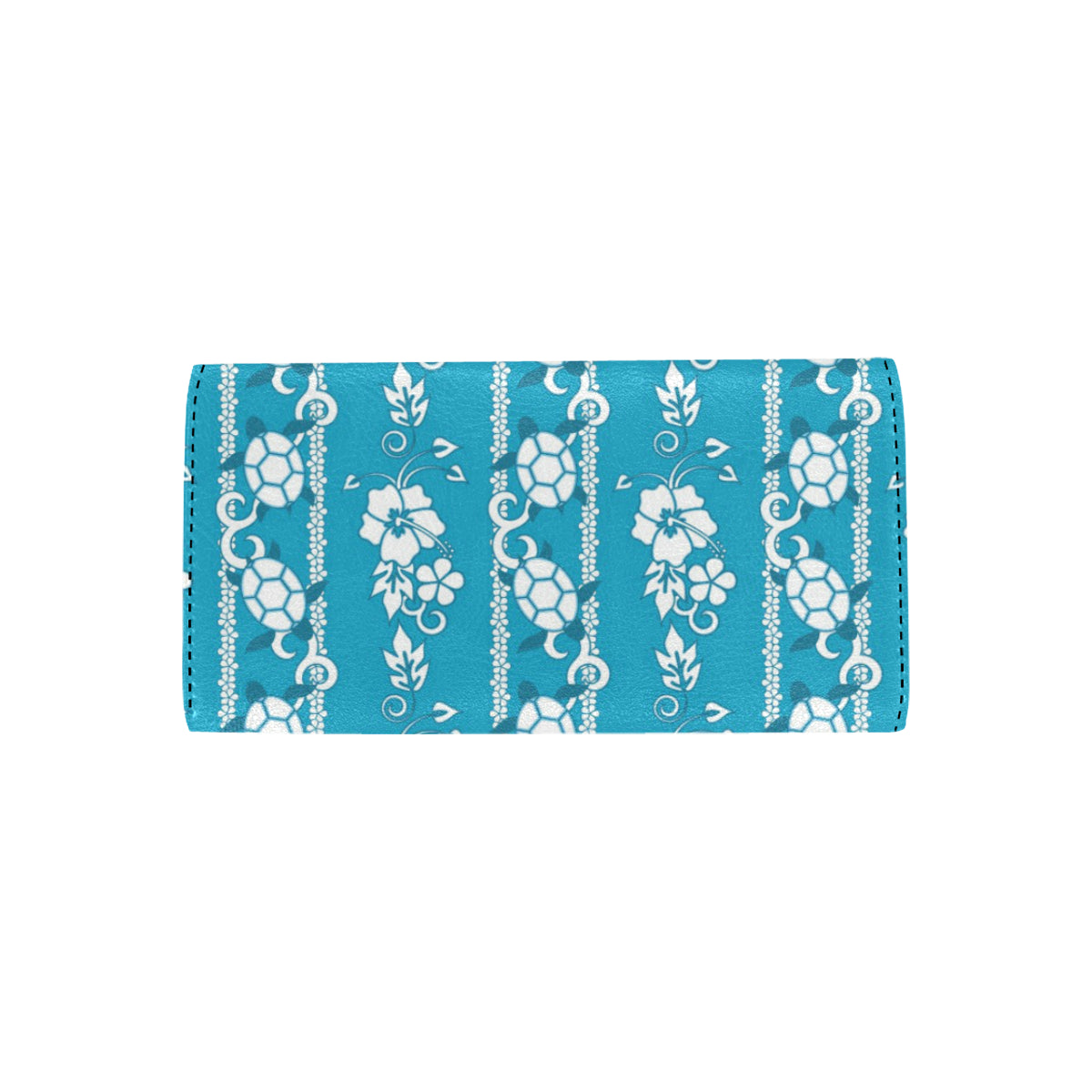 Hawaiian Themed Pattern Print Design H025 Women's Trifold Wallet