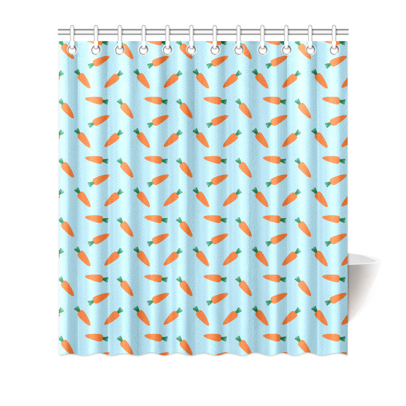 Carrot Pattern Print Design 03 Shower Curtain