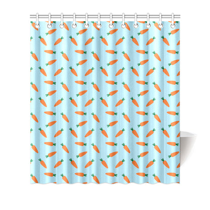 Carrot Pattern Print Design 03 Shower Curtain