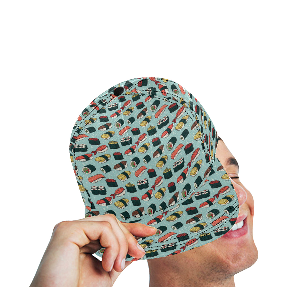 Sushi Pattern Design Snapback Cap