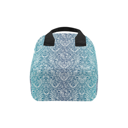 Angel Wings Boho Design Themed Print Insulated Lunch Bag