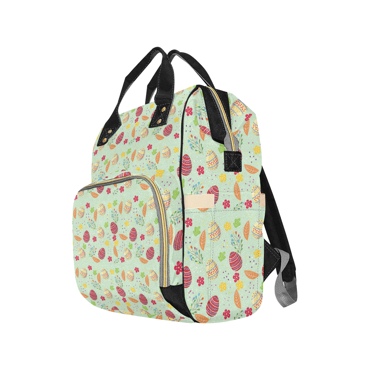 Easter Eggs Pattern Print Design RB07 Diaper Bag Backpack