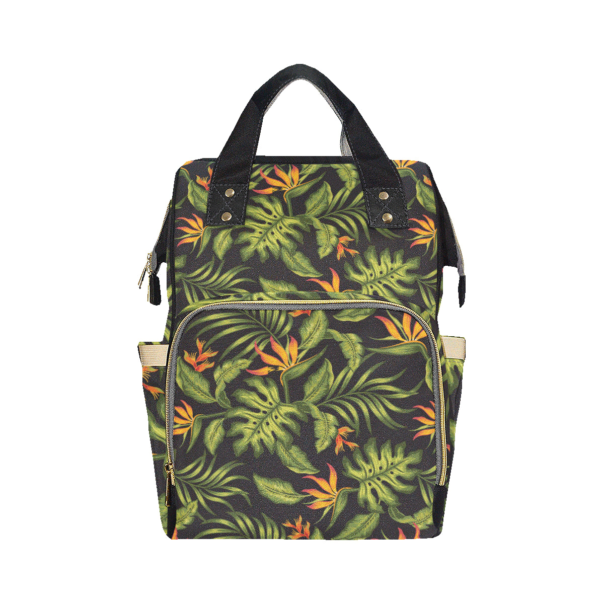 Bird Of Paradise Pattern Print Design BOP013 Diaper Bag Backpack