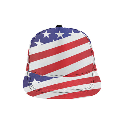 American flag Print Snapback Cap