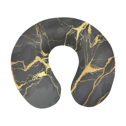 Marble Pattern Print Design 02 U-Shaped Travel Neck Pillow