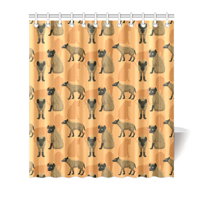 Hyena Pattern Print Design 01 Shower Curtain