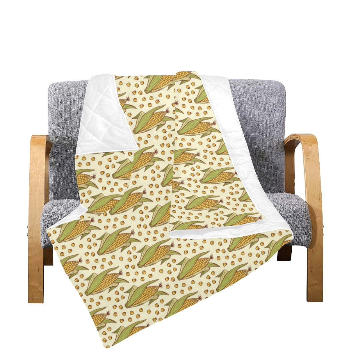 Corn Pattern Print Design 01 Premium Quilt