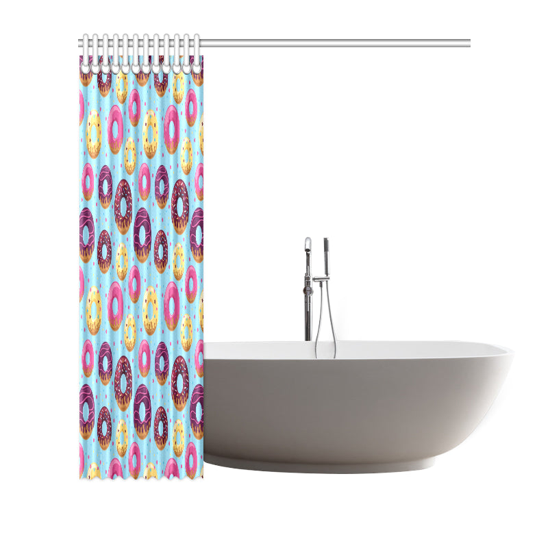 Donut Pattern Print Design DN07 Shower Curtain
