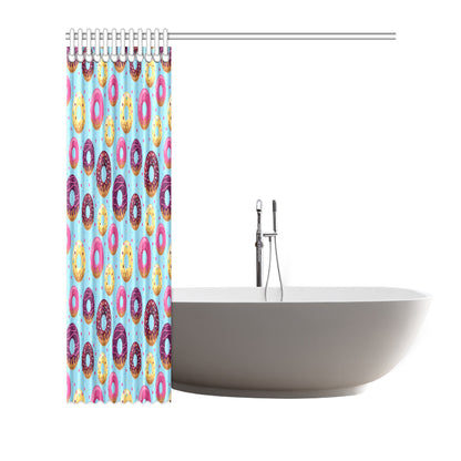 Donut Pattern Print Design DN07 Shower Curtain